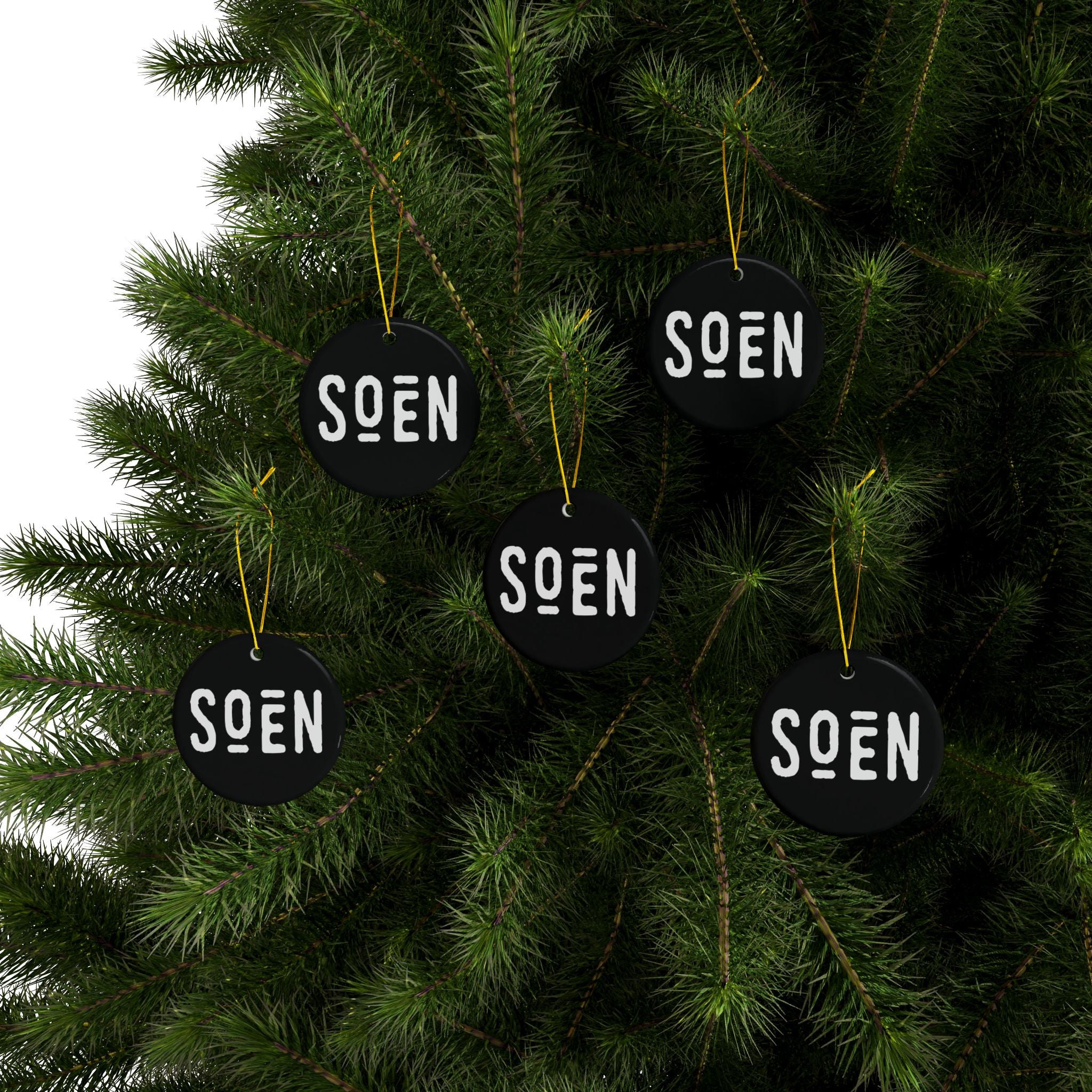 Ceramic Ornaments, 2-Side Print, (1pc, 3pcs, 5pcs, 10pcs)