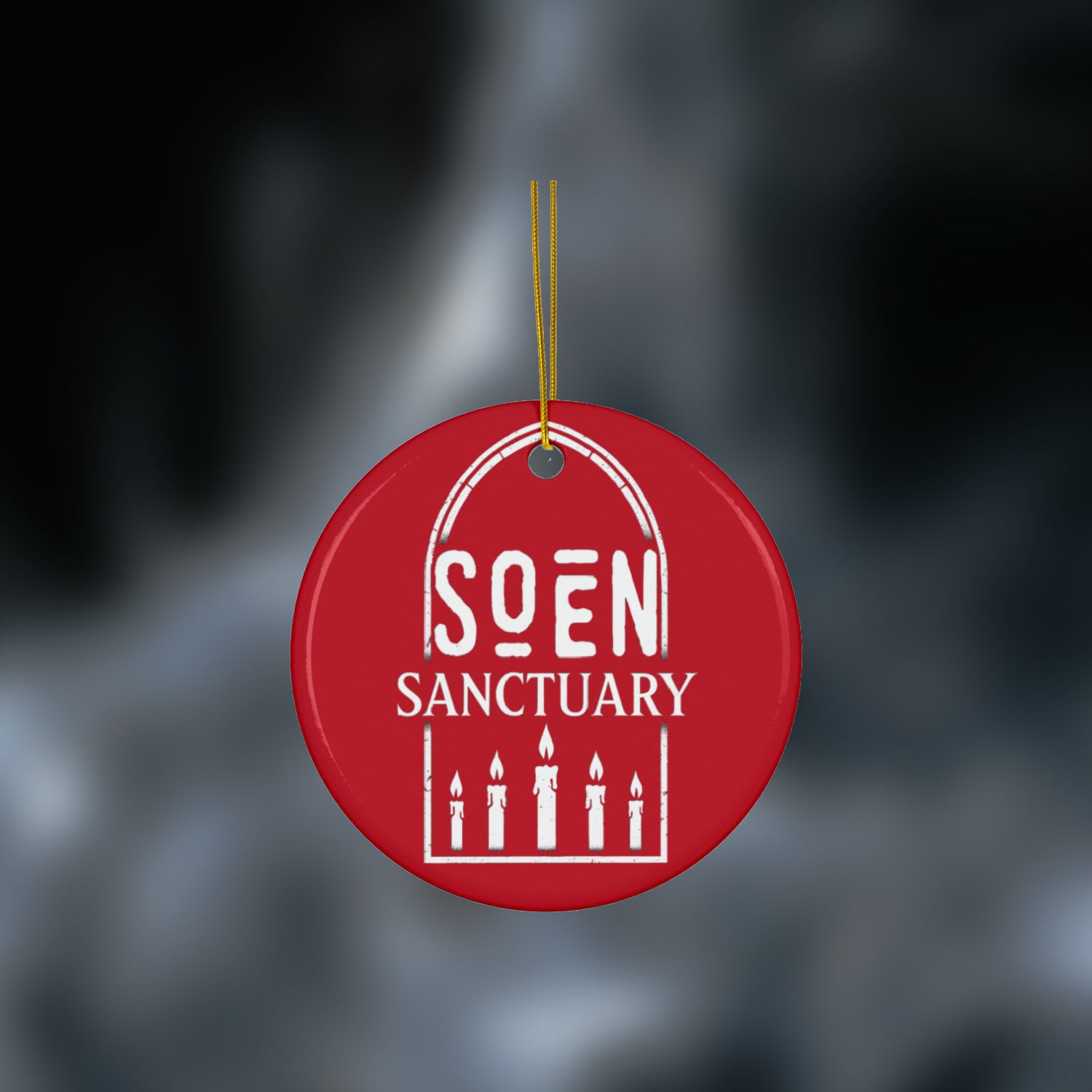 Ceramic Ornaments, 2-Side Print, (1pc, 3pcs, 5pcs, 10pcs)